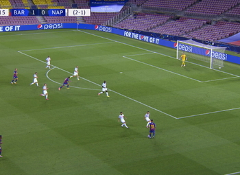 Goal: FC Barcelona 2 - 0 SSC Napoli 23' Messi