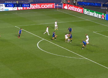 Goal: Atalanta Bergamo 1 - 2 Paris SG 93' Choup-Moting