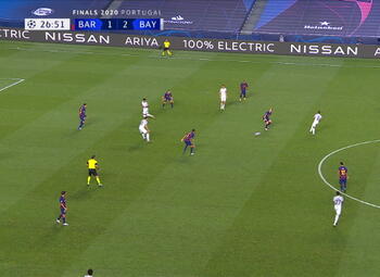 Goal: FC Barcelona 1 - 3 Bayern München 27' Gnabry