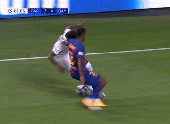 Goal: FC Barcelone 2 - 5 Bayern Munich 63' Kimmich