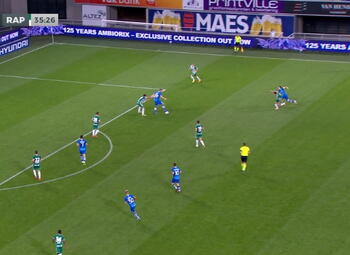 Goal: KAA Gent 1 - 0 Rapid Wien 36' Dorsch
