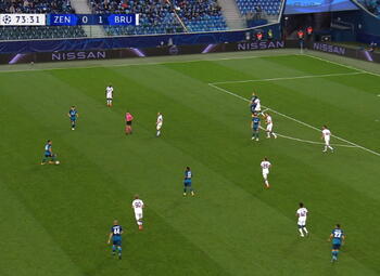 Goal: Zenit 1 - 1 FC Bruges 74', Horvath