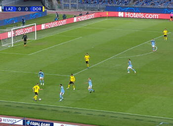 Goal: Lazio Rome 1 - 0 Borussia Dortmund 6', Immobile