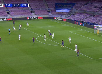Goal: FC Barcelone 2 - 0 Ferencváros 42', Fati