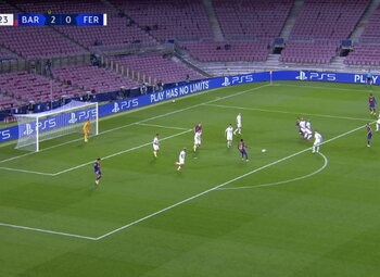 Goal: FC Barcelone 3 - 0 Ferencváros 52', Coutinho