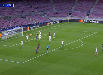 Goal: FC Barcelone 5 - 1 Ferencváros 89', Dembele