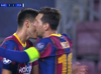 Goal: FC Barcelone 4 - 1 Ferencváros 82', Pedri