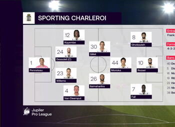 Journée 14 Eupen - Charleroi (3-1)