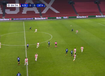 Goal: AFC Ajax 0 - 1 Atalanta Bergamo 85' Muriel