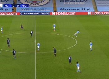 Goal: Manchester City 1 - 0 Marseille 48' Ferran Torres