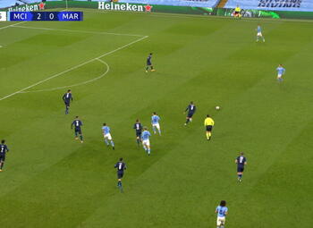Goal: Manchester City 3 - 0 Marseille 90' Sterling