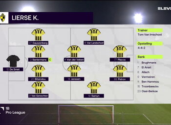 Speeldag 15 RWD Molenbeek - Lierse K. (1-0)