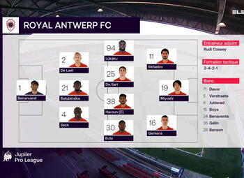 Journée 30 Malines - Royal Antwerp (3-0)