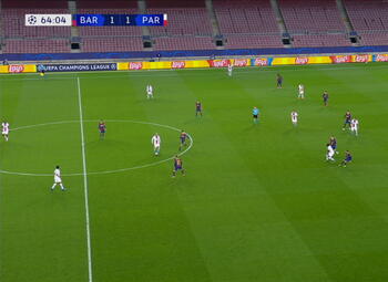 Goal: FC Barcelona 1 - 2 Paris SG 65' Mbappé