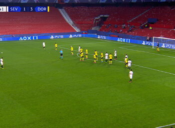 Goal: FC Sevilla 2 - 3 Borussia Dortmund 84' de Jong