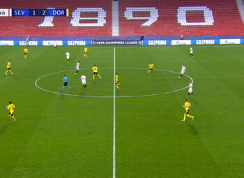 Goal: FC Sevilla 1 - 3 Borussia Dortmund 43' Haaland